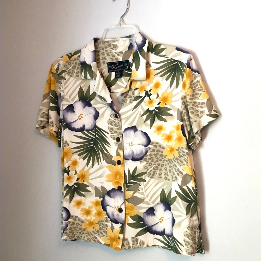 Island Traders Hawaiian Print Shirt